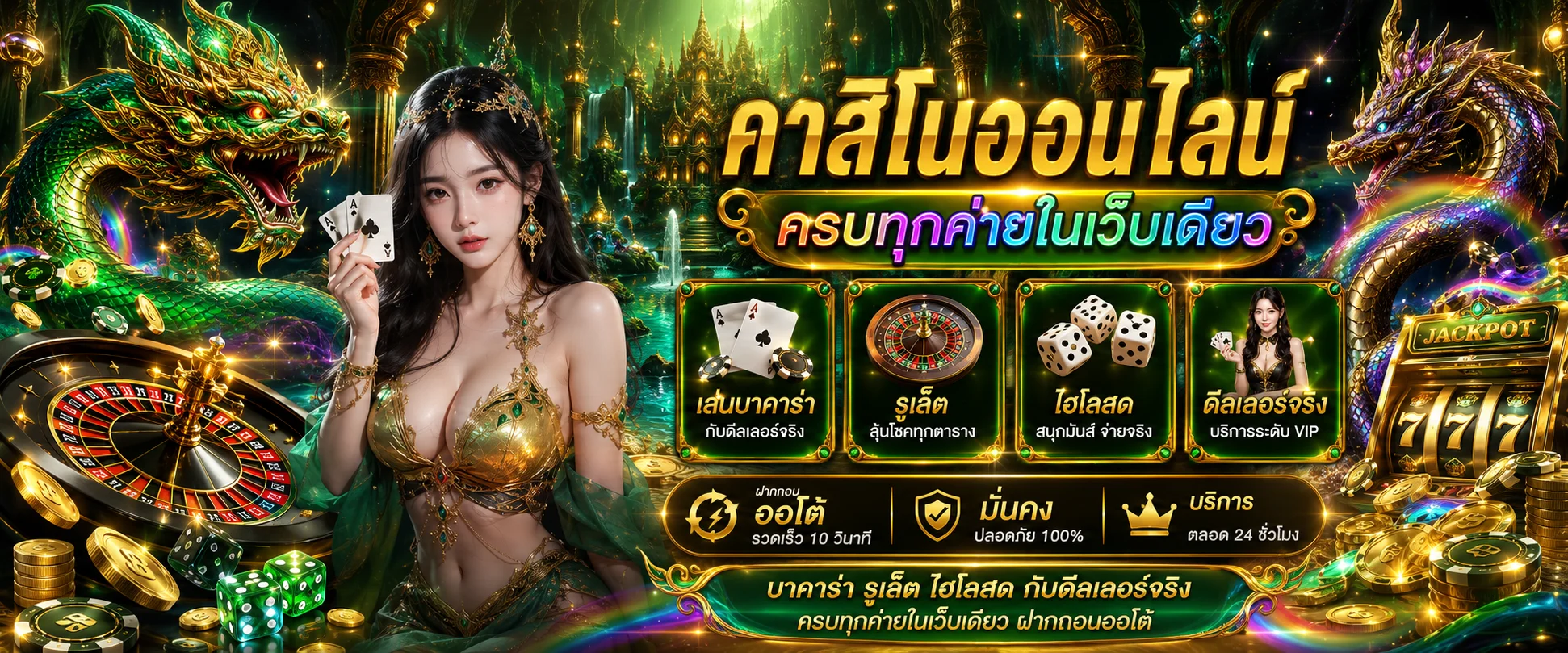 โต๊ะบาคาร่าสดในคาสิโนออนไลน์ DRAMA888